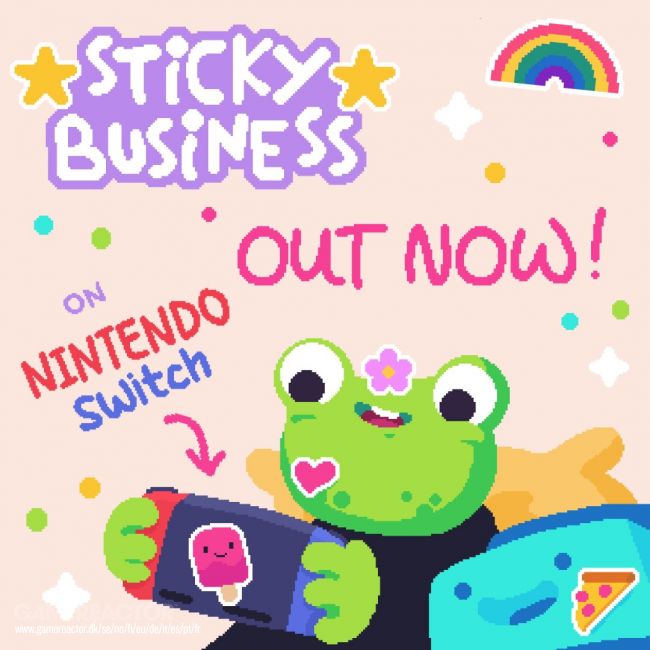 Begin je eigen stickerwinkel met Sticky Business, nu verkrijgbaar op de Nintendo Switch