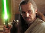 Qui-Gon's scène in Obi-Wan Kenobi deed Liam Neeson huilen